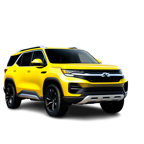 illustration of a yellow suv
