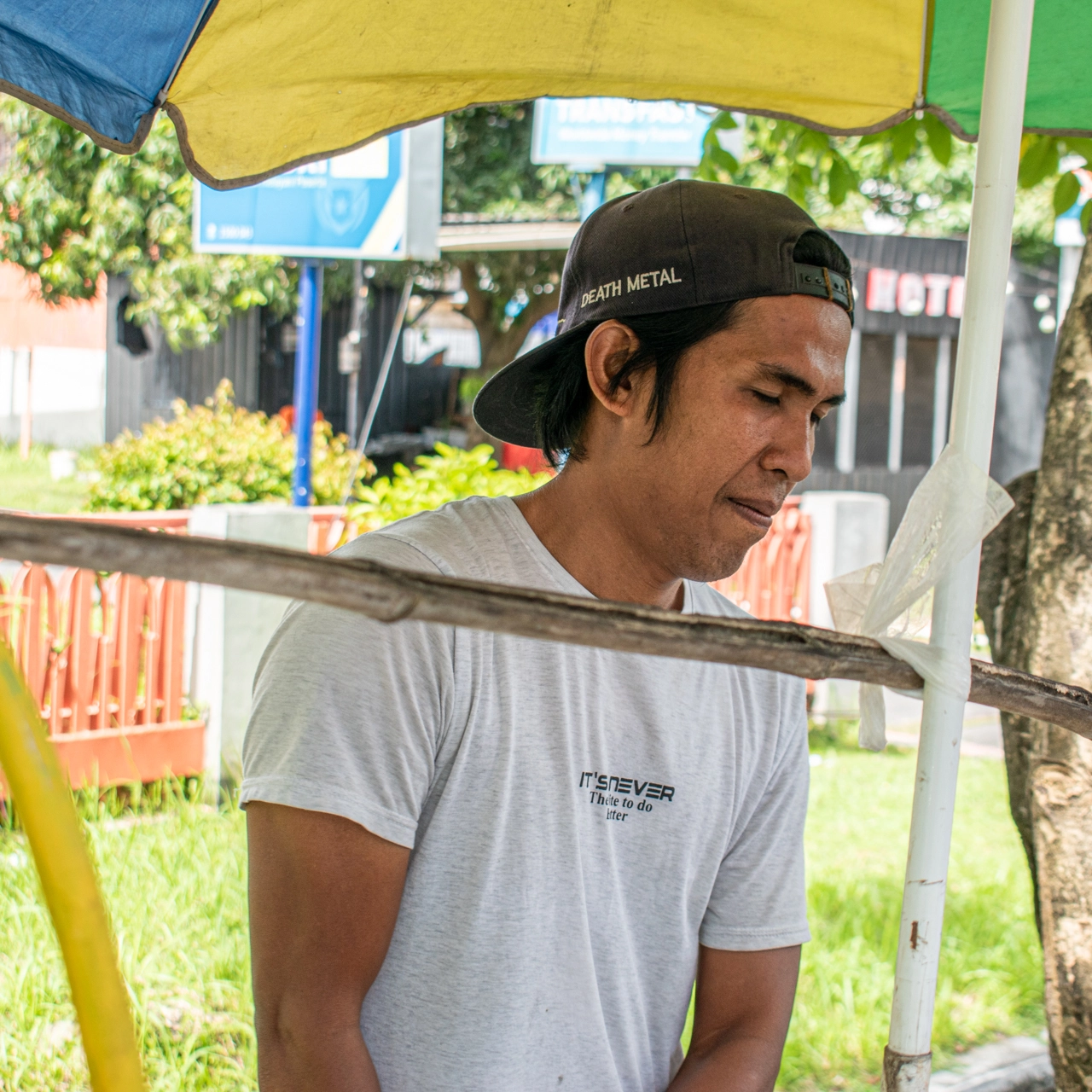 Balinese selling dawet ice