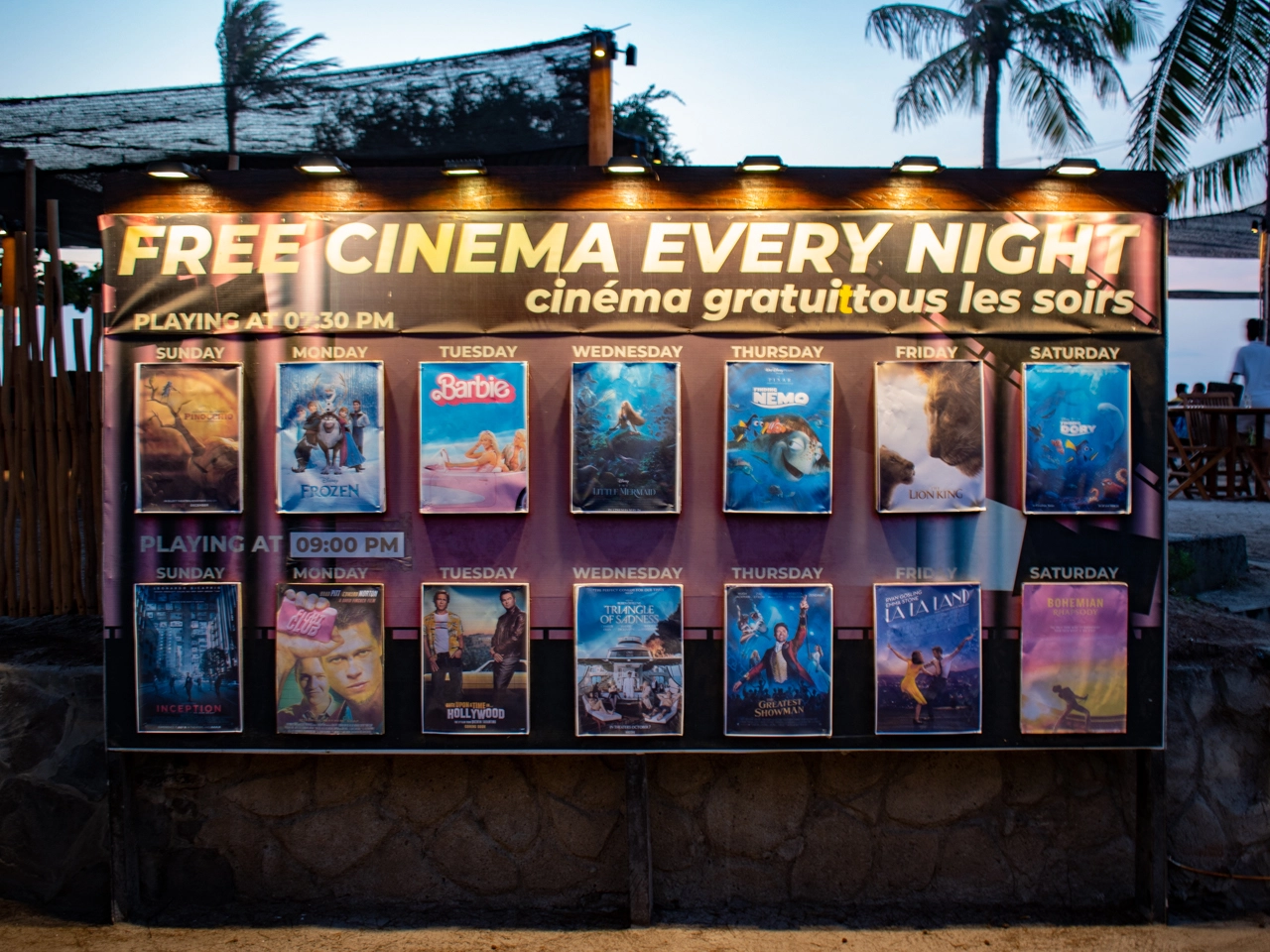 open air outdoor movie night cinema movie schedule