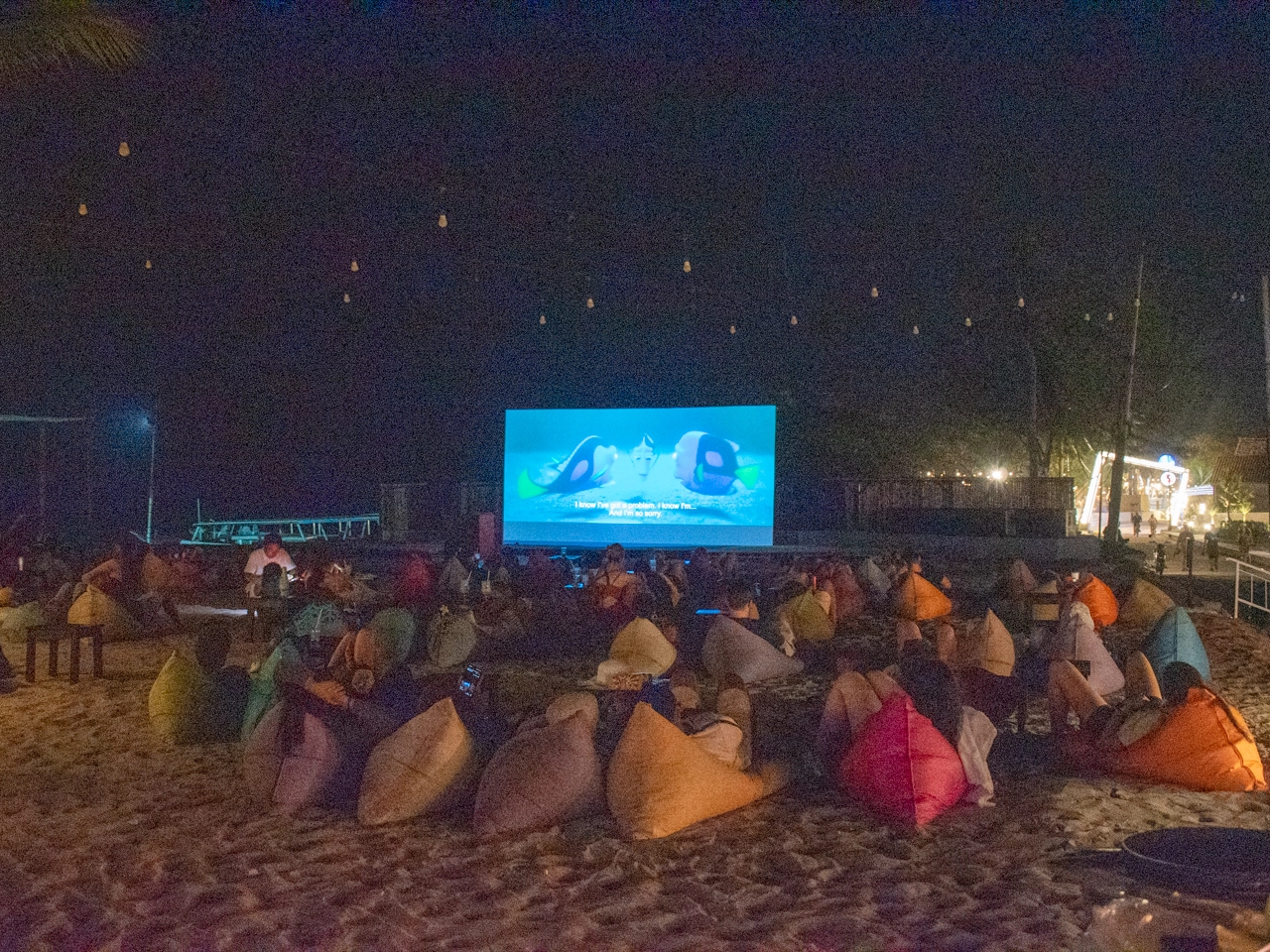 movie night on gili trawangan