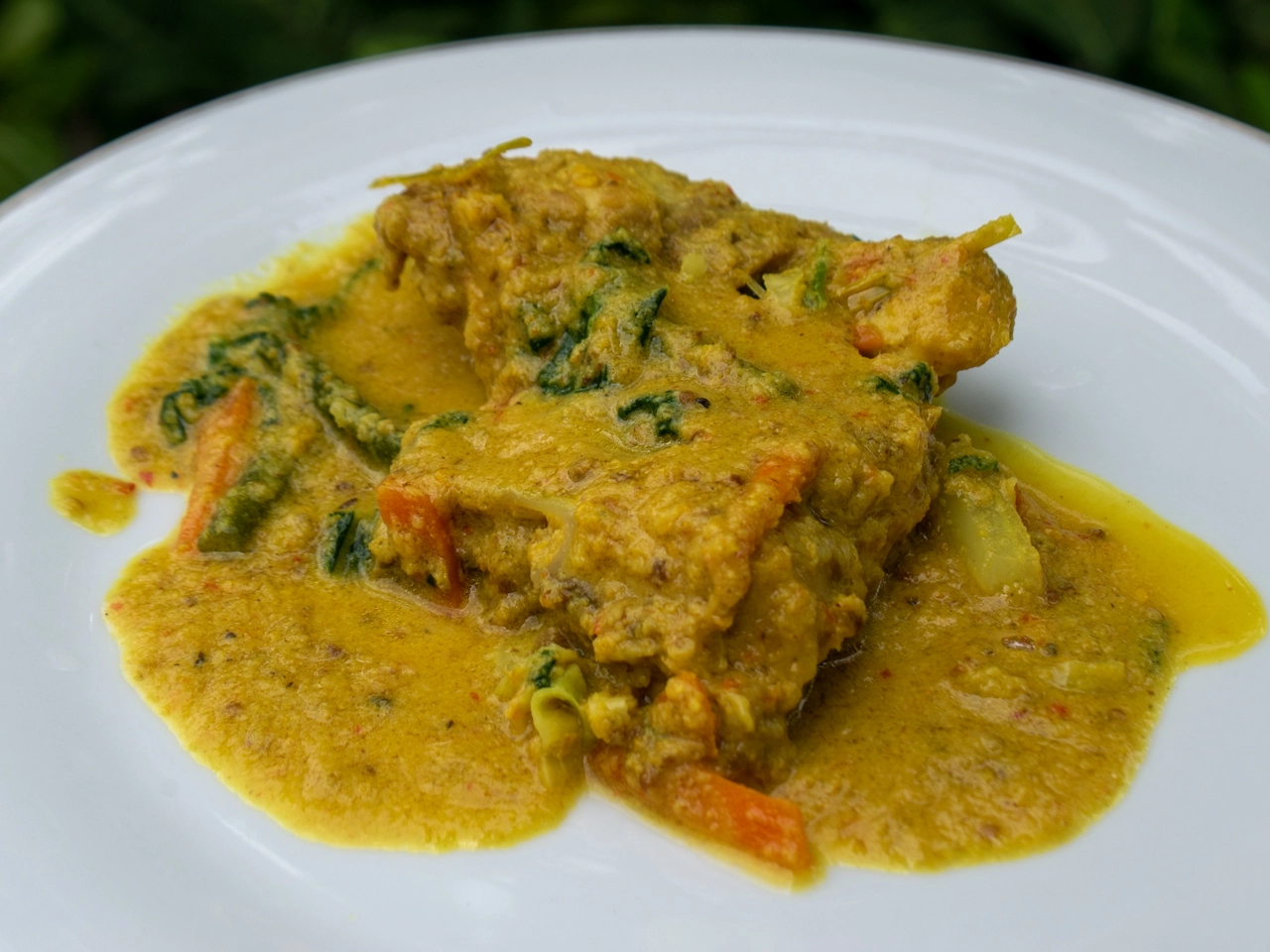 yellow chicken curry