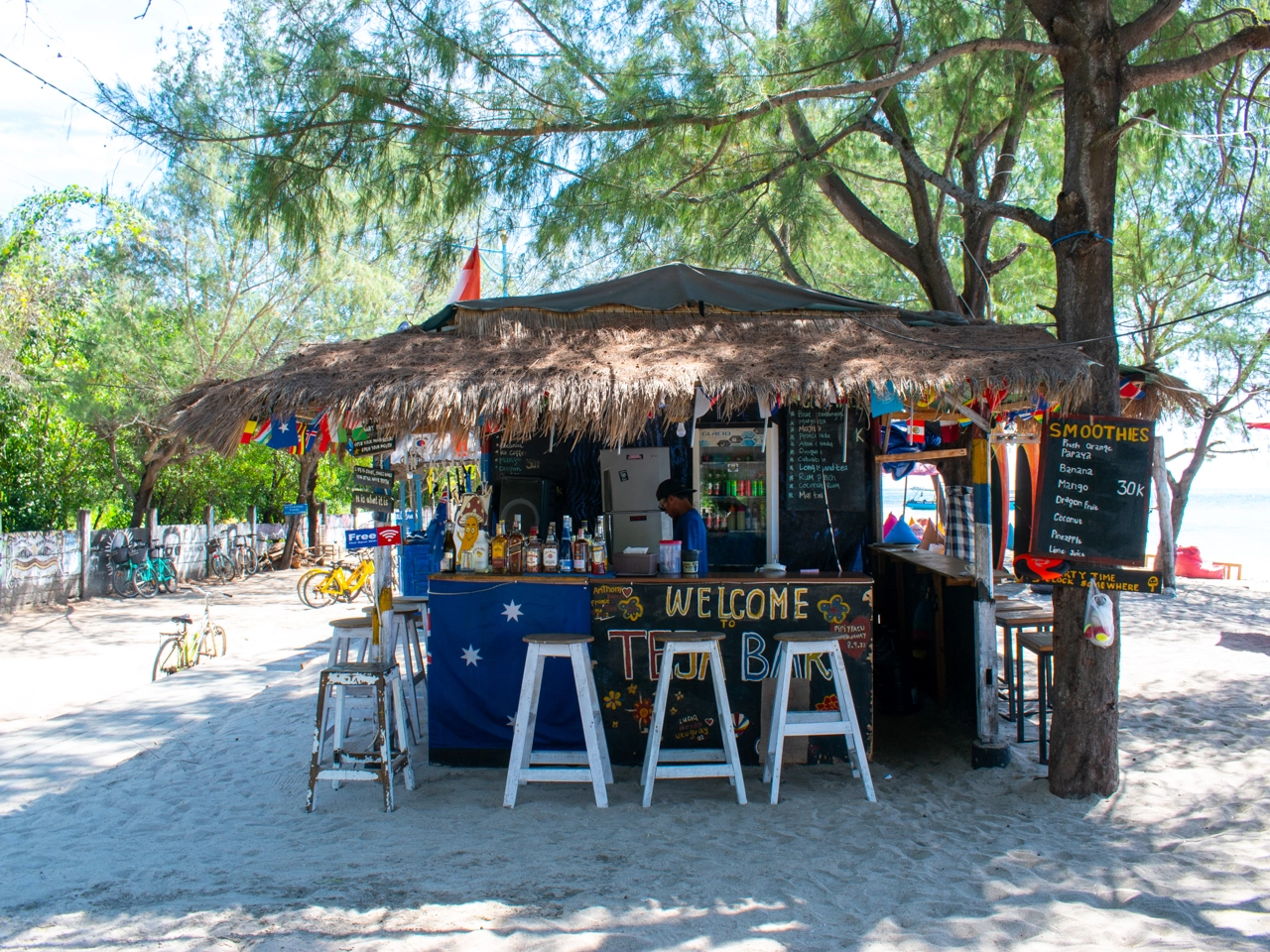 mini bar at the east beach 1 on gili trawangan