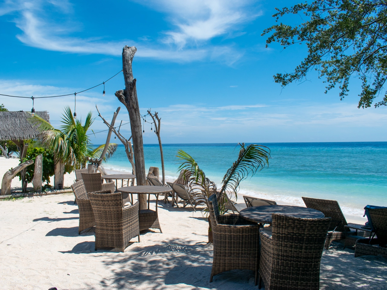 gili trawangan north beach 1 seating area