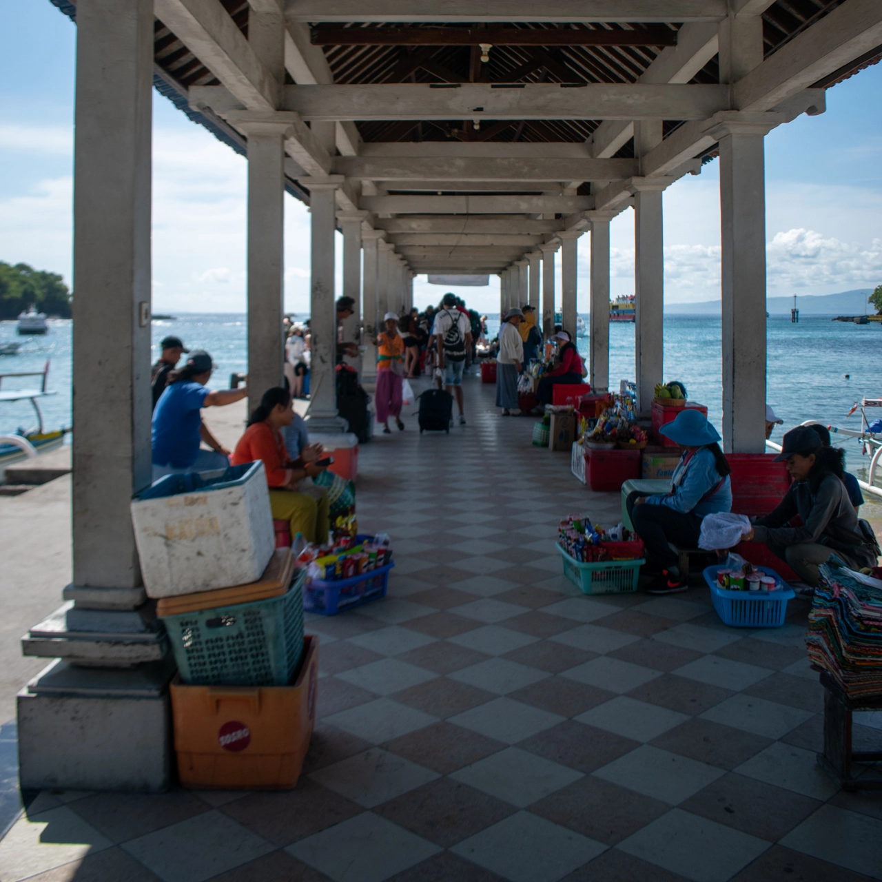 jetty at padang bai port
