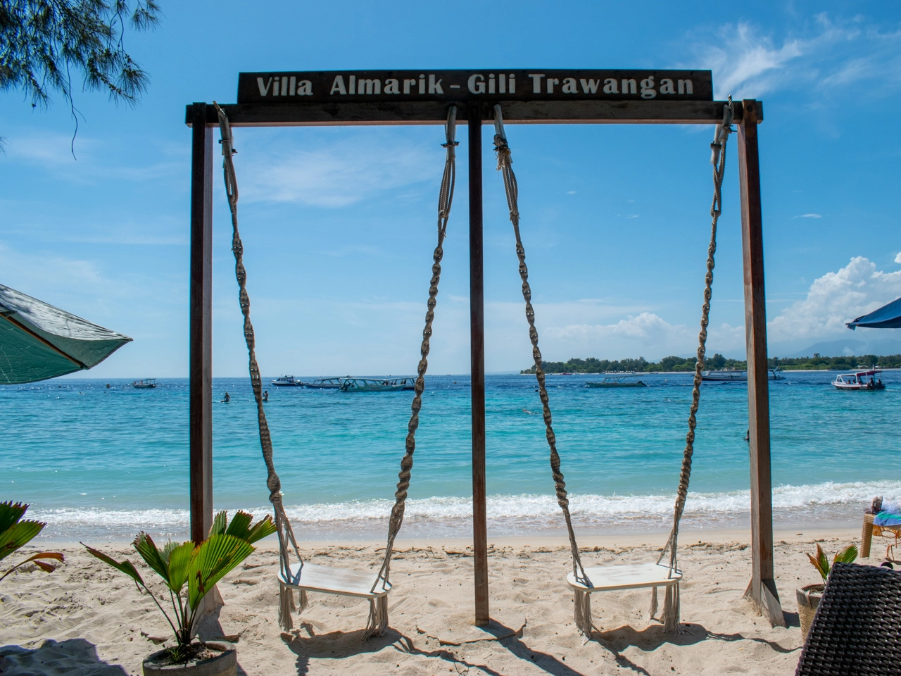 villa almarik swing on gili trawangan