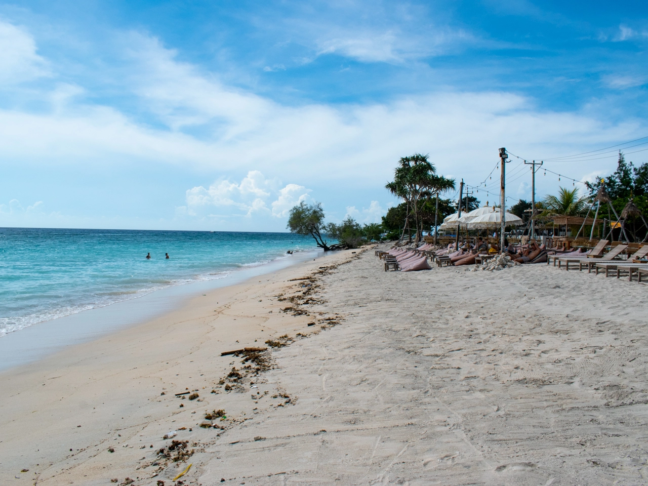 west beach 3 seating area on gili trawangan